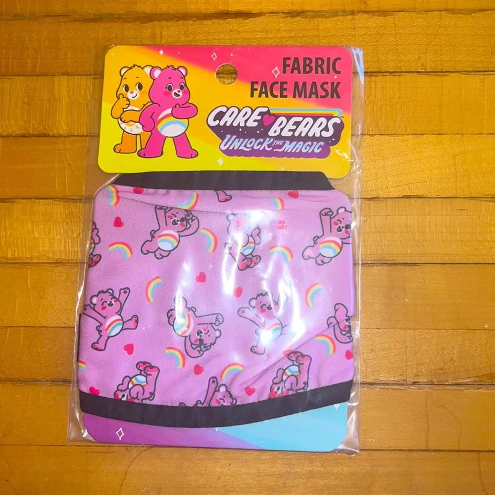 Care Bears kids face mask NWT